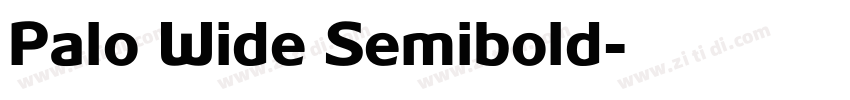 Palo Wide Semibold字体转换